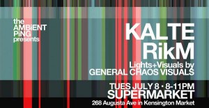 Kalte, live July 8 at the Supermarket